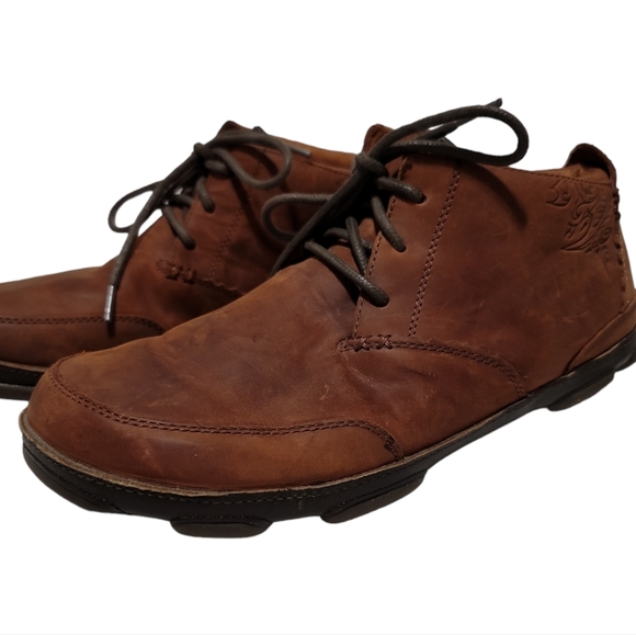 OluKai Shoes Olukai Kamuela Leather Midtop Chukka Boots 2 Comfort